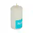 Veladora Bella Luz N2 4x8cm Blanco 100 Gr Parafina