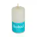 Veladora Bella Luz N2 4x8cm Blanco 100 Gr Parafina