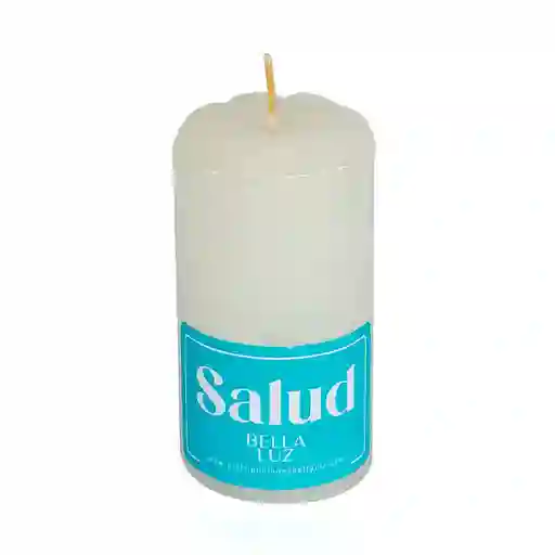 Veladora Bella Luz N2 4x8cm Blanco 100 Gr Parafina