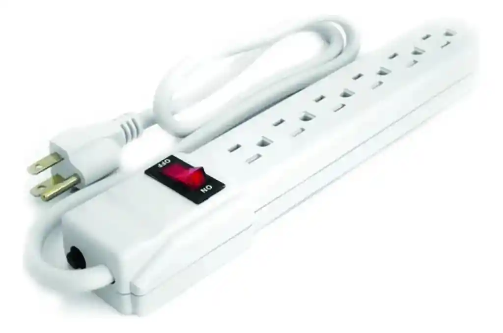 Multinet Regleta Powest Multitoma 6 Salidas Cable 1800w Blanco