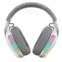 Diadema Gamer Jyr Astronix Inalámbrica Y Bth Blanca Rgb Pc Xbox Ps