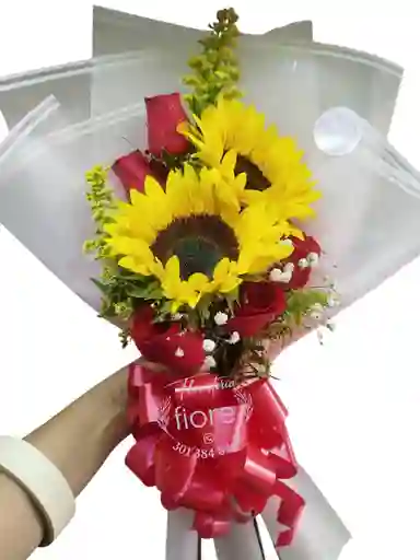 Minicapuchón Girasoles Y Rosas