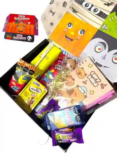 Regalo Especial Para Niñas Con Libreta De Capibara, Dulces, Galletas Y Mas - Feliz Dia De Halloween - Dia De Los Niños - 31 De Octubre