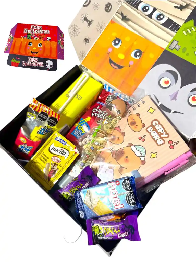 Regalo Especial Para Niñas Con Libreta De Capibara, Dulces, Galletas Y Mas - Feliz Dia De Halloween - Dia De Los Niños - 31 De Octubre