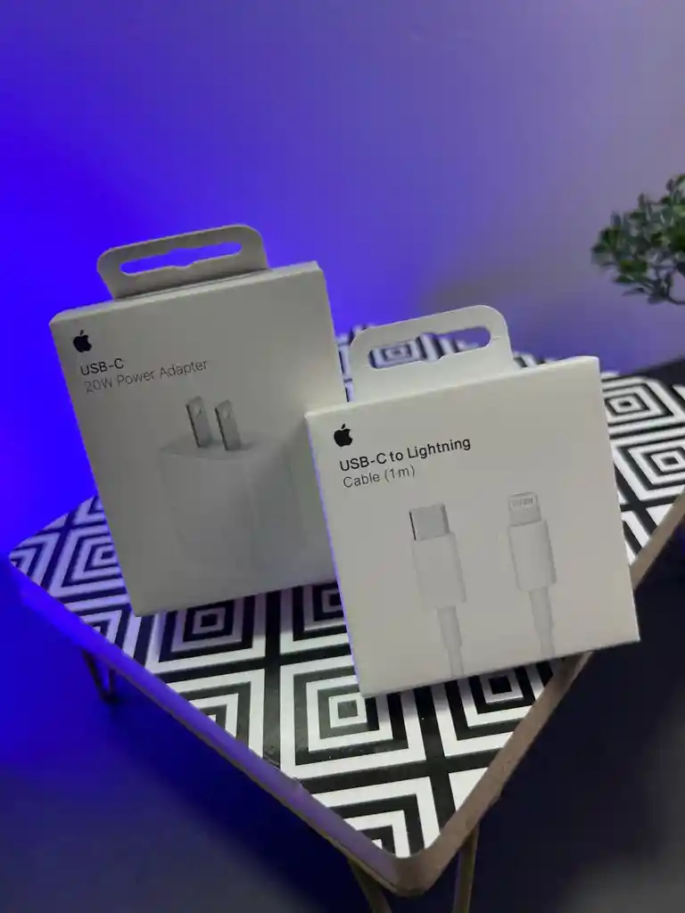 Cargador De Iphone 20w Original/usb-c Para Conectar Cable Lighting/