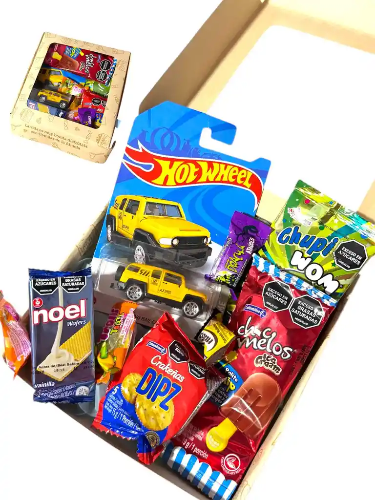 Regalo Especial Para Niños Con Carro Coleccionable, Dulces, Galletas Y Mas - Feliz Dia De Halloween - Dia De Los Niños - 31 De Octubre