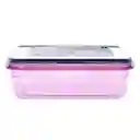 Recipiente Apto Para Microondas Con Cierre En 4 Lados