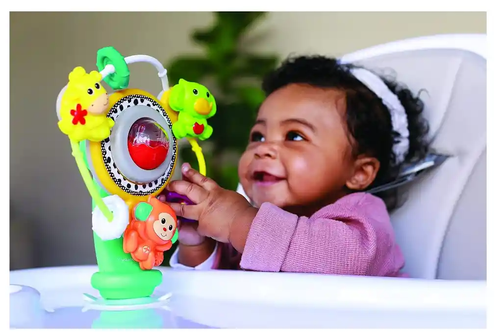 Juguete Sensorial Bebés Rueda Giratoria Animales Adherible