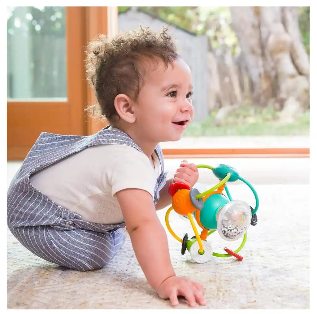 Juego Bebés Sensorial De Aros Con Sonidos Y Texturas