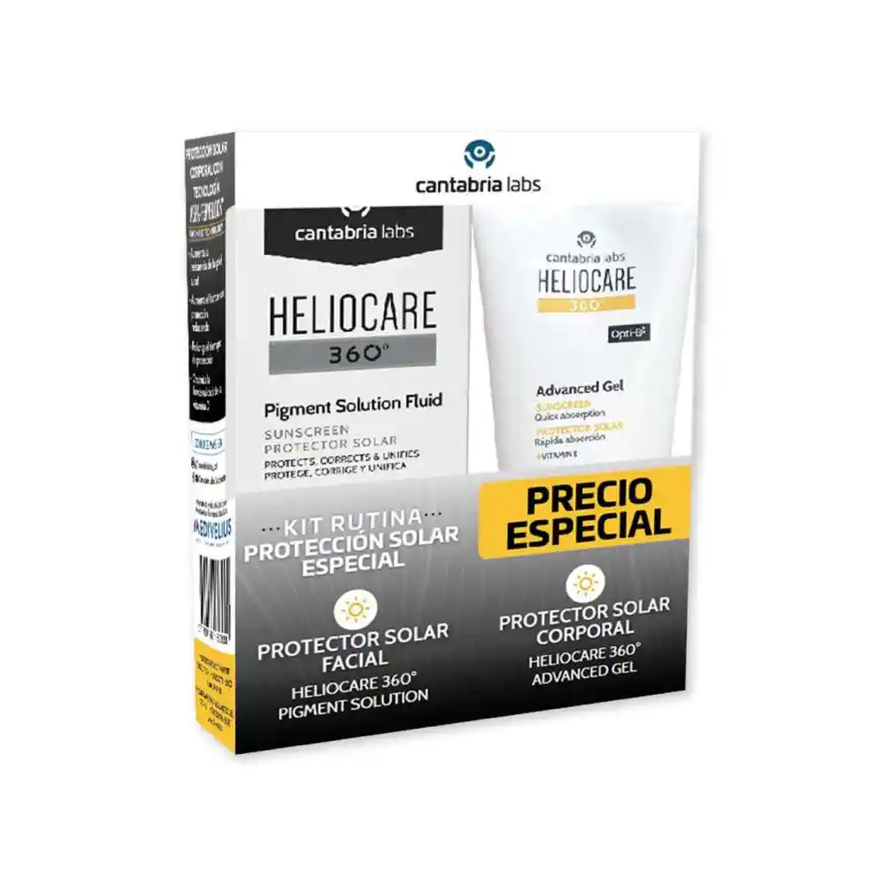 Kit Heliocare Pigment Solution +heliocare Advanced Gel Spf 50+ 100ml