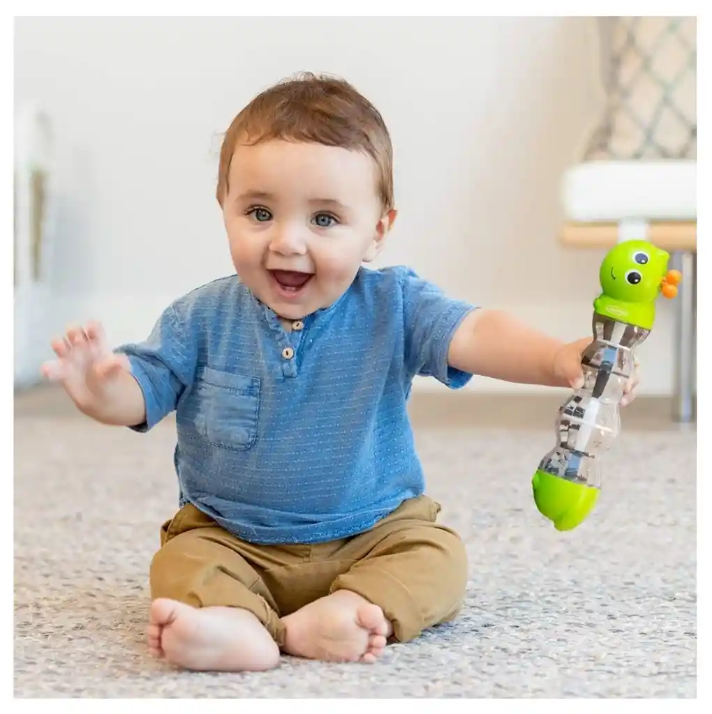 Juguete Sensorial Bebés Oruga Sonajero Lluvia Niños