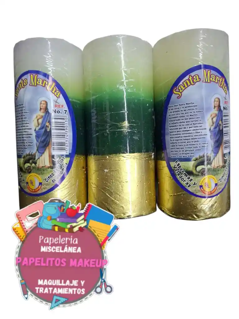 Vela Veladora # 7 Colores