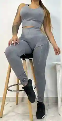Conjunto Esqueleto Legging Push Up Talla Unica