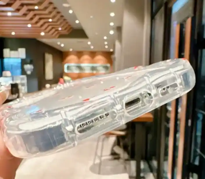 Forro Funda Transparente Con Cerezas Para Celular Iphone X/xs