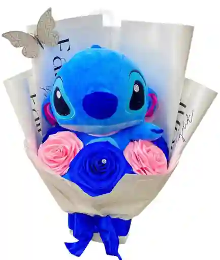 Stitch Con Rosas Eternas
