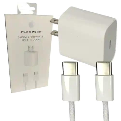 Cargador Iphone 16 Pro Max De 35w Genérico