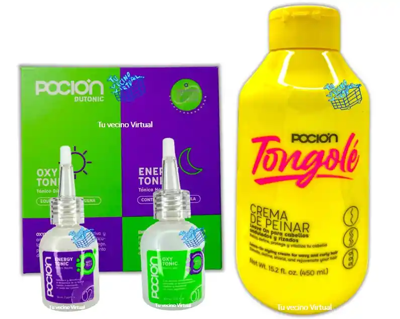 Crema Para Peinar Tongole Mas Duotonic Pocion