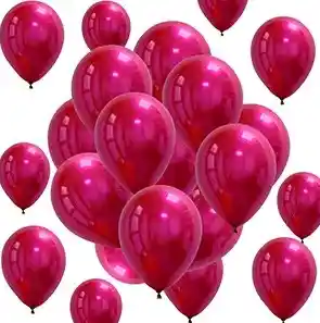 Paquete Por 20 Unidades De Globos Bombas R-12 Color Fucsia Metalizado