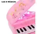 Piano De Juguete Pink Princesses Con Luces Led Rosa (juguete Para Niña)