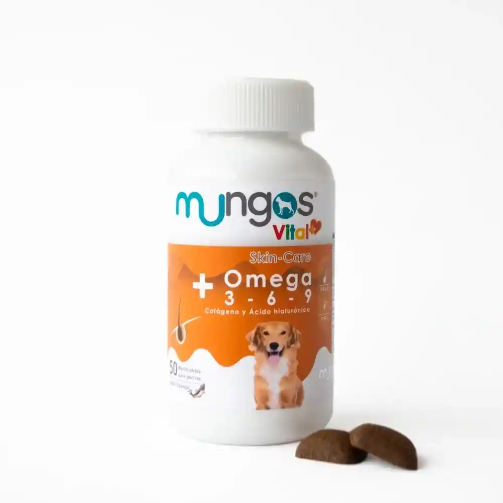 Mungos Vital Omega 50 Unidades Con Colágeno Y Ácido Hialurónico
