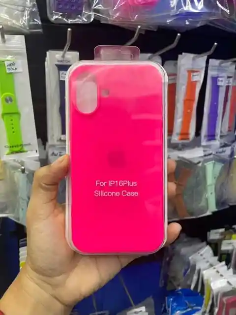 Iphone 16 Plus | Color Barbie Electrico | Silicone Case | Rigido | Carcasa Protectora | Antihumedad