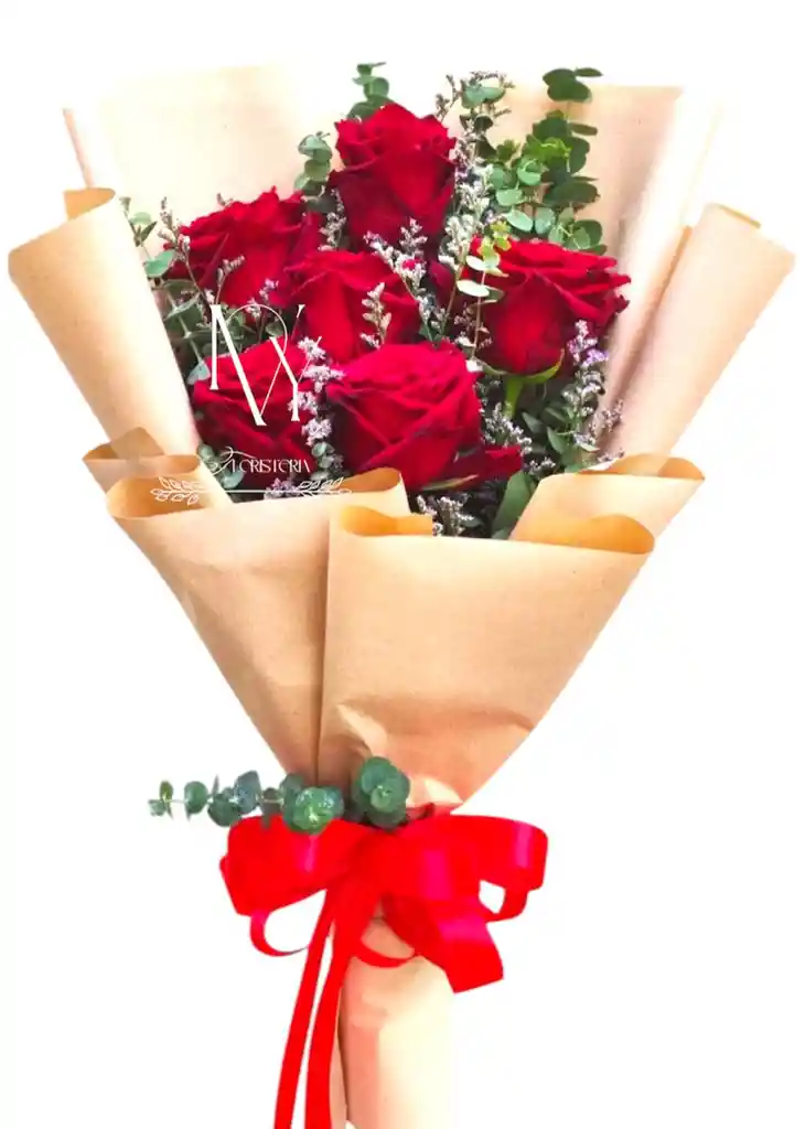 Flores Rosas Rojas X6