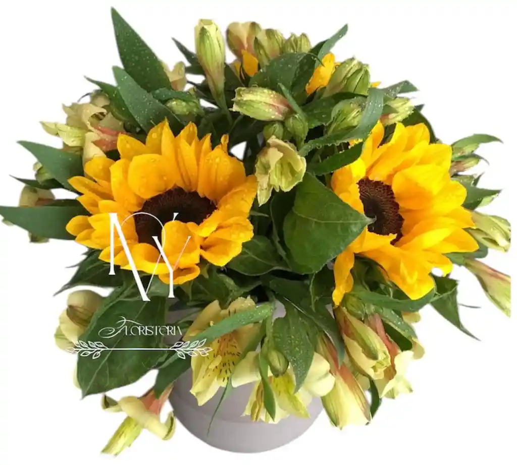 Flores Girasoles Y Astromelia