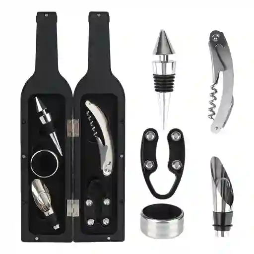 Set Somelier Sacacorchos Estuche Destapador Botellas Vino