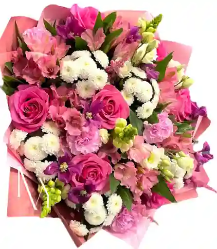 Flores Rosas Rosadas X24 Y Flores Rosadas