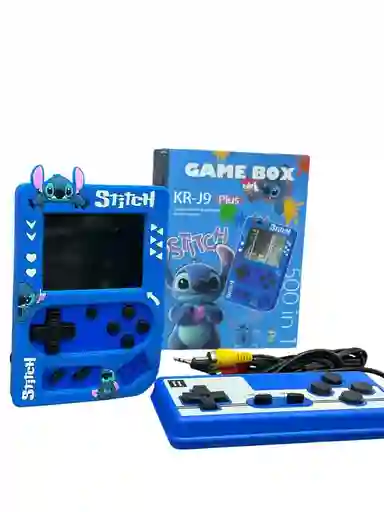 Consola Game Box De Stitch Animada Variedad De Juegos