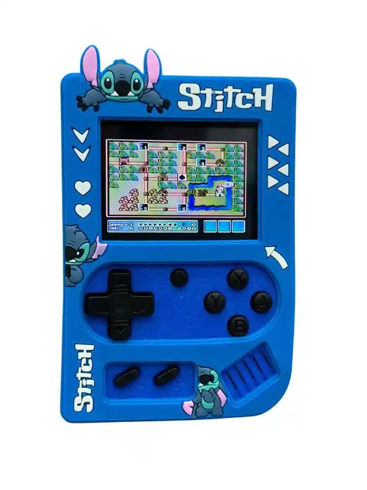 Consola Game Box De Stitch Animada Variedad De Juegos