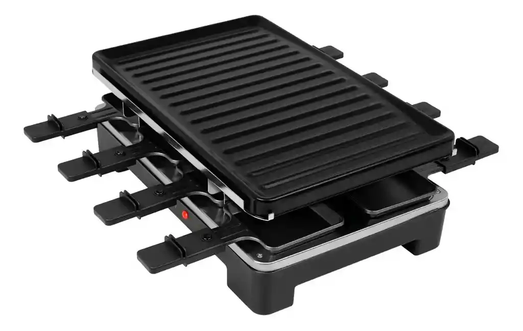 Plancha Eléctrica Multifuncional Sokany 1600w Sk-08139 Negro Con 8 Sartenes Individuales