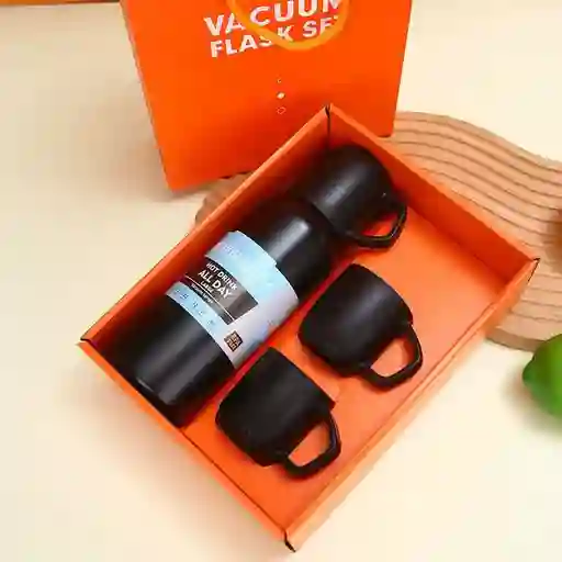 Set Termo 500 Ml Con 3 Tazas
