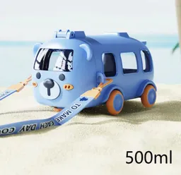 Termo Para Niños Diseño Bus Carrito Botella 500 Ml