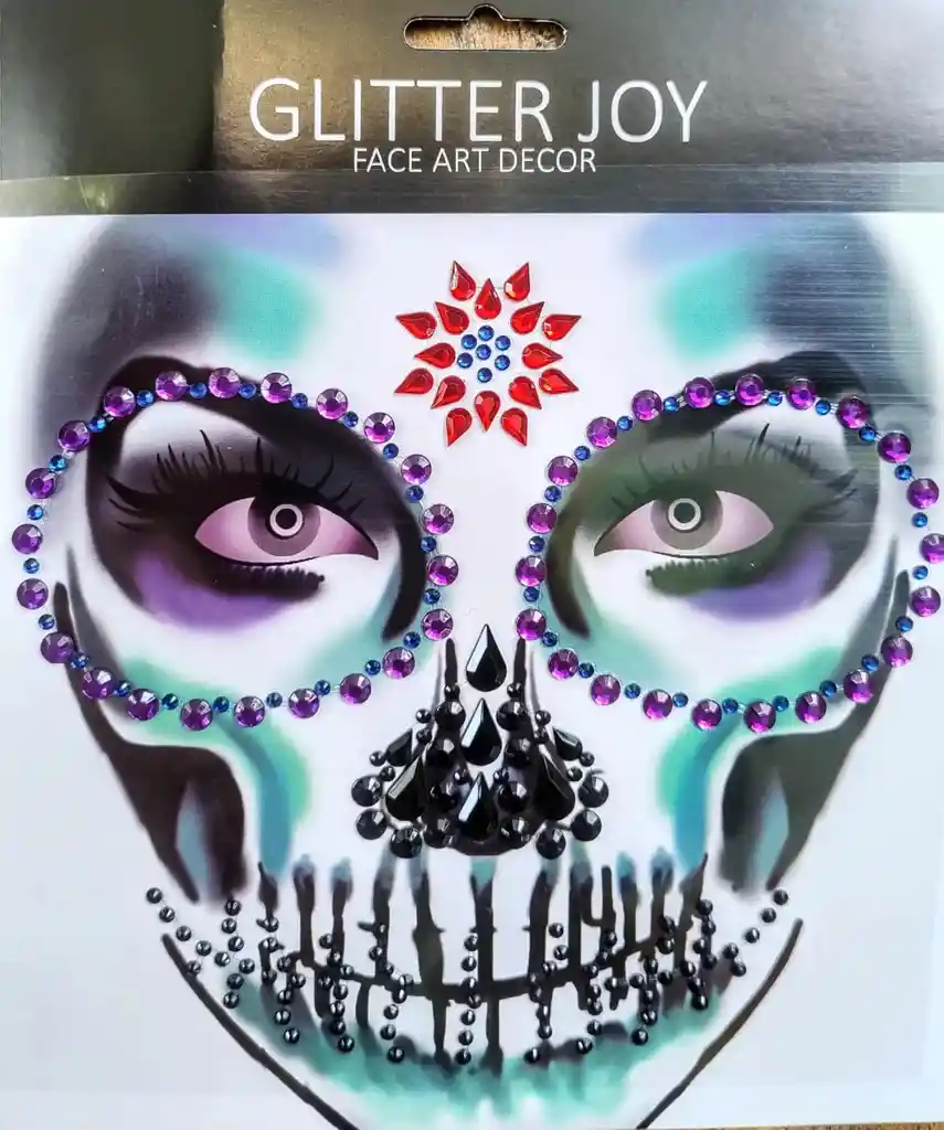 Catrina Piedras Faciales Maquillaje Disfraz