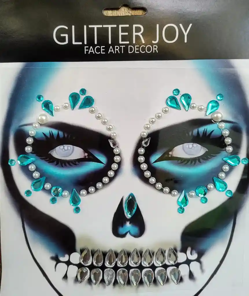 Catrina Piedras Faciales Maquillaje Disfraz