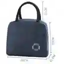 Lonchera Bolsa Térmica Impermeable Cremallera Portátil Lavable Azul