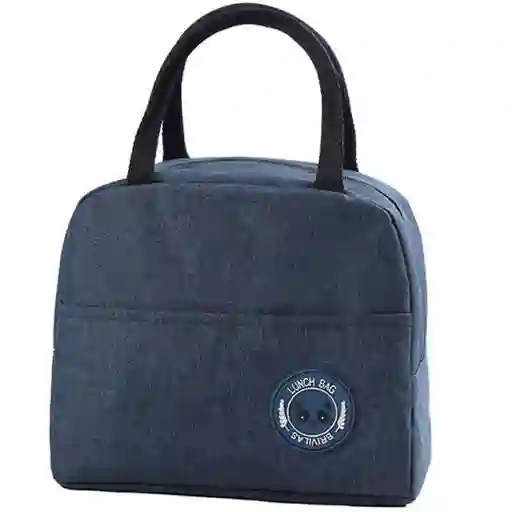 Lonchera Bolsa Térmica Impermeable Cremallera Portátil Lavable Azul