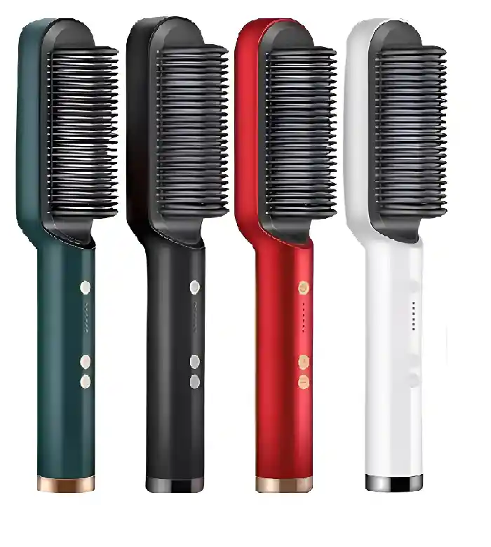 Cepillo Alisador Genérica Escova Alisadora Branca Negro