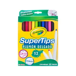 Plumon Crayola Lavable Super Tips X 12