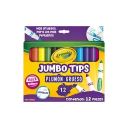 Plumon Crayola Lavable Super Tips X12 Jumbo