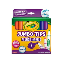 Plumon Crayola Lavable Super Tips X8 Jumb