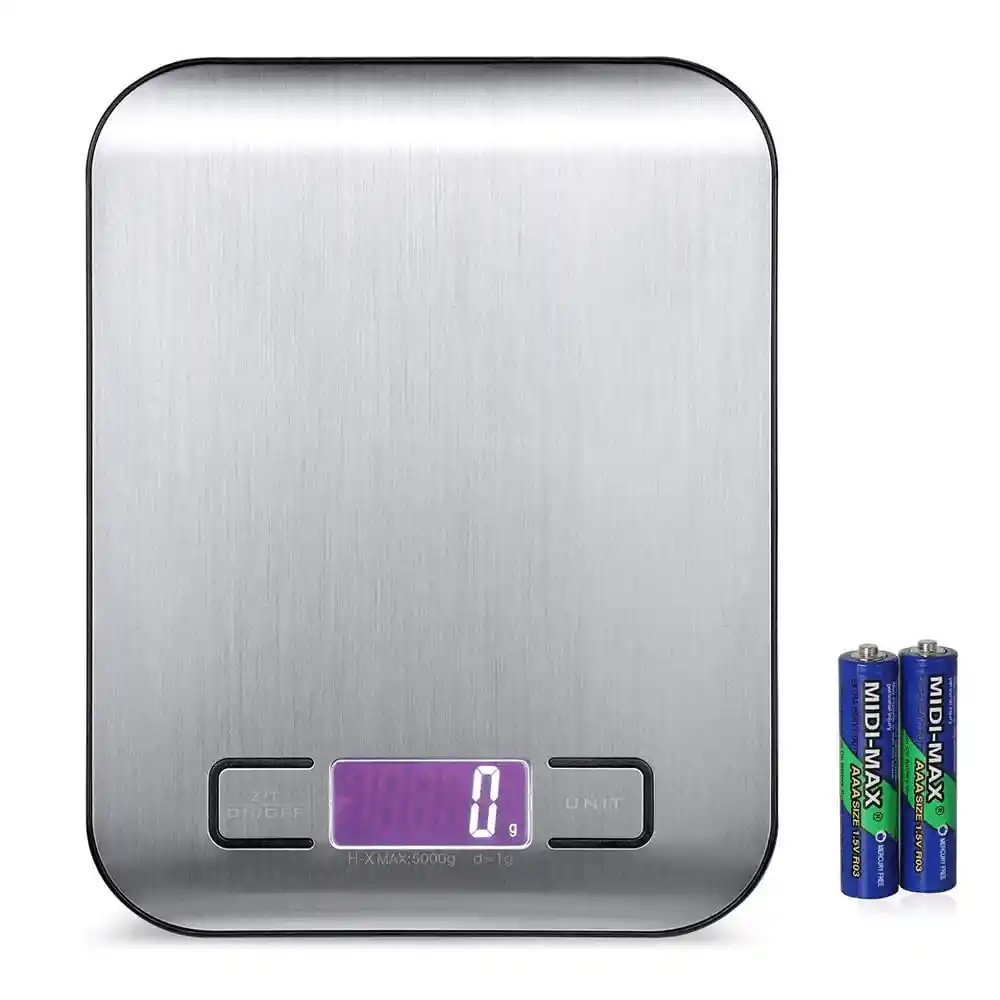 Gramera Digital De Cocina Balanza 5000g 5kg Led