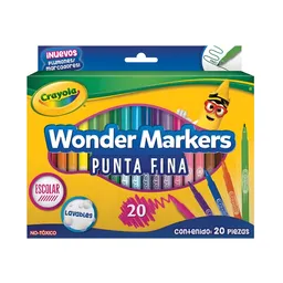 Plumon Crayola Punta Fina X 20