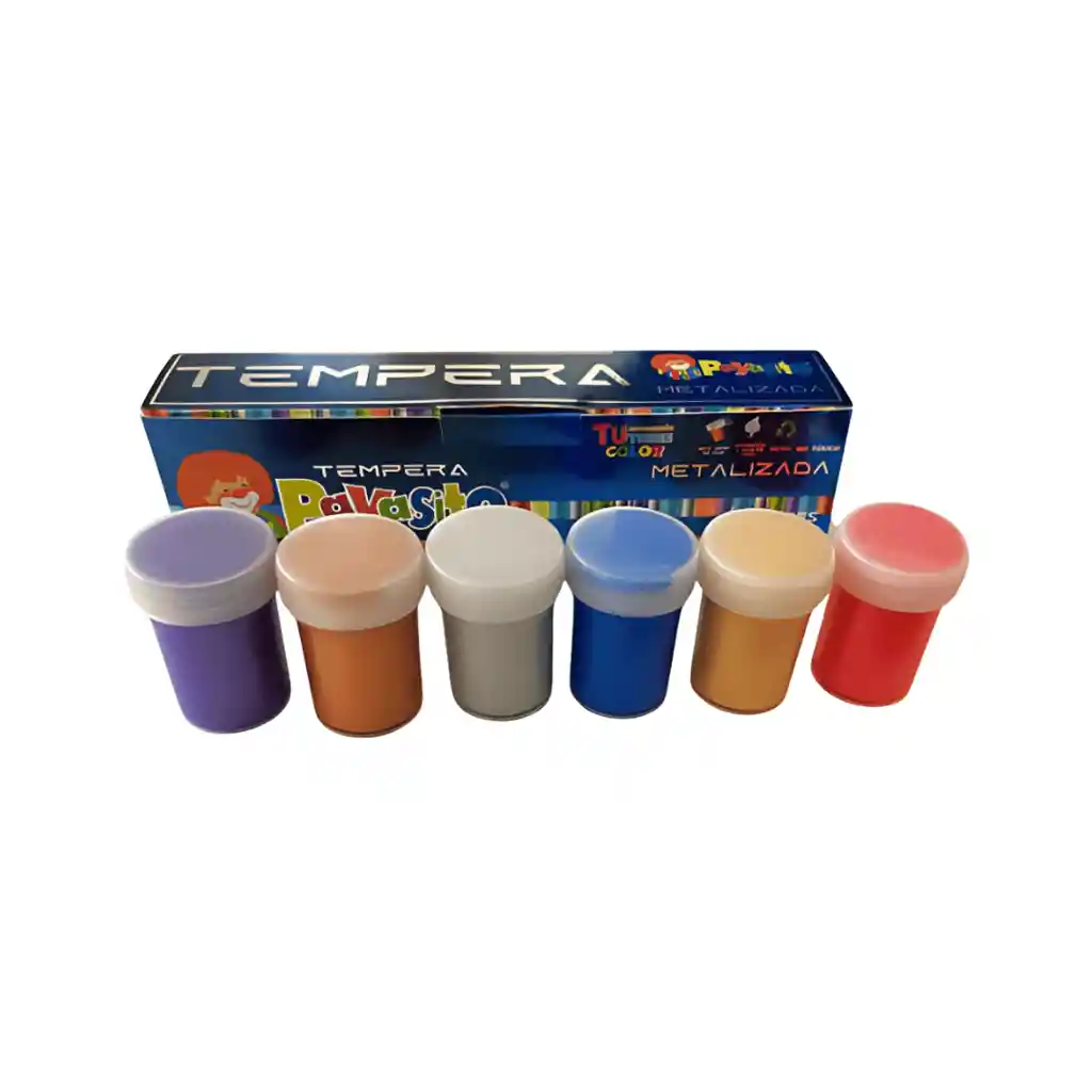 Tempera Payasito Metalizada X6