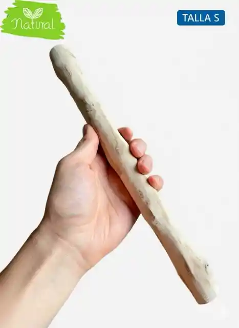 Palo Madera Café Perro Juguete Anti Estrés Limpieza Dental - S