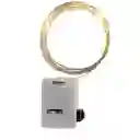 Instalacion Luces Led Lineal Portatil Luz Alambre Bateria Blanca