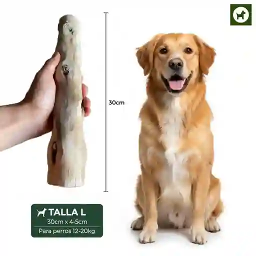 Palo Masticable Madera Café Perro Resistente Antisarro L