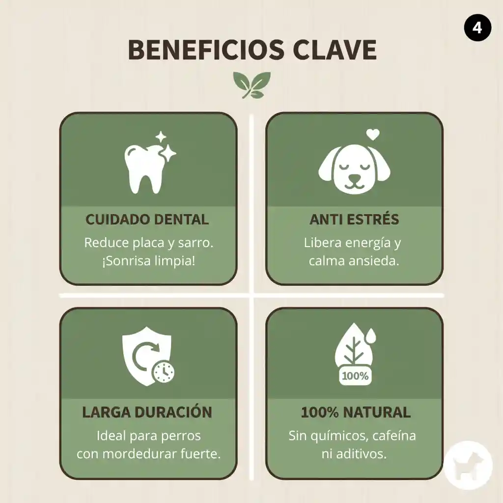 Palo Masticable Madera Café Perro Dental Antisarro Talla - M