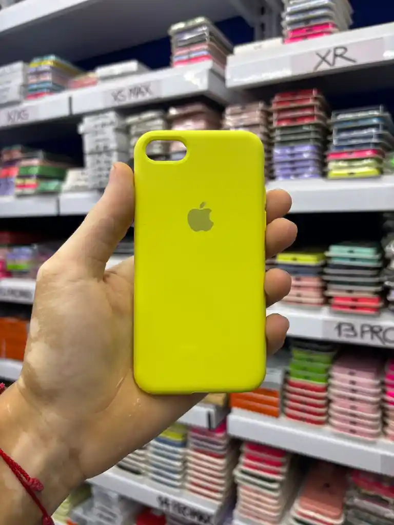 Iphone 8 | Color Amarillo Mango Biche | Silicone Case | Rigido | Carcasa Protectora | Antihumedad